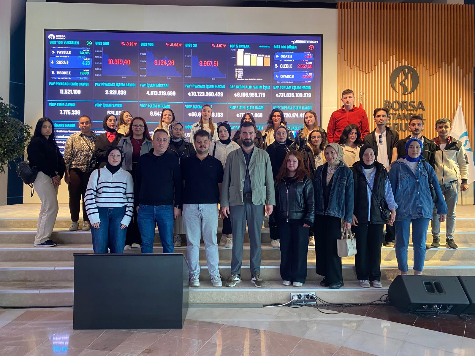 Üniversitemiz Daday Nafi ve Ümit Çeri Meslek Yüksekokulu Finans, Bankacılık ve Sigortacılık Bölümünden Borsa İstanbul'a Teknik Gezi
