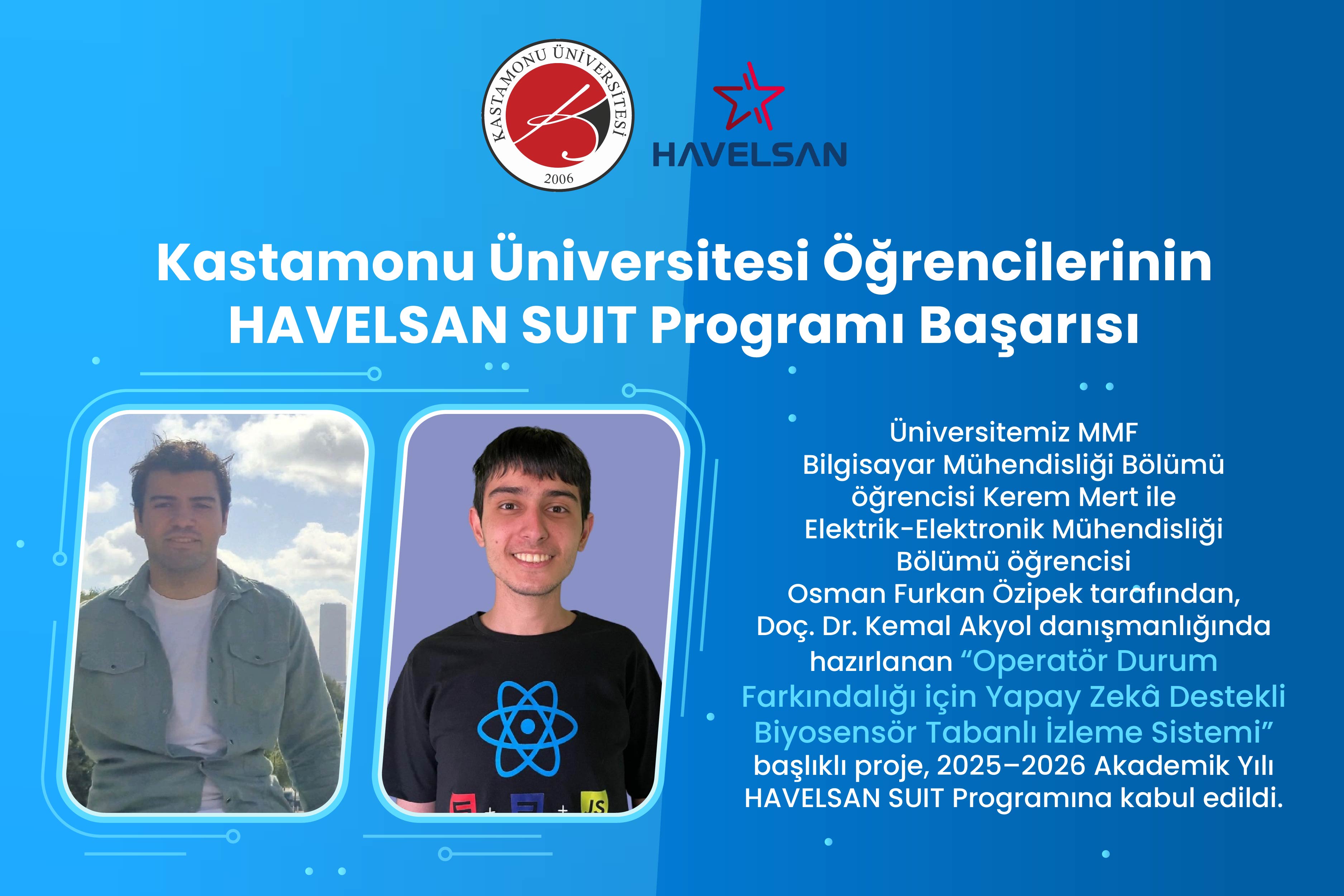 Kastamonu Üniversitesi Öğrencilerinin HAVELSAN SUIT Programı Başarısı