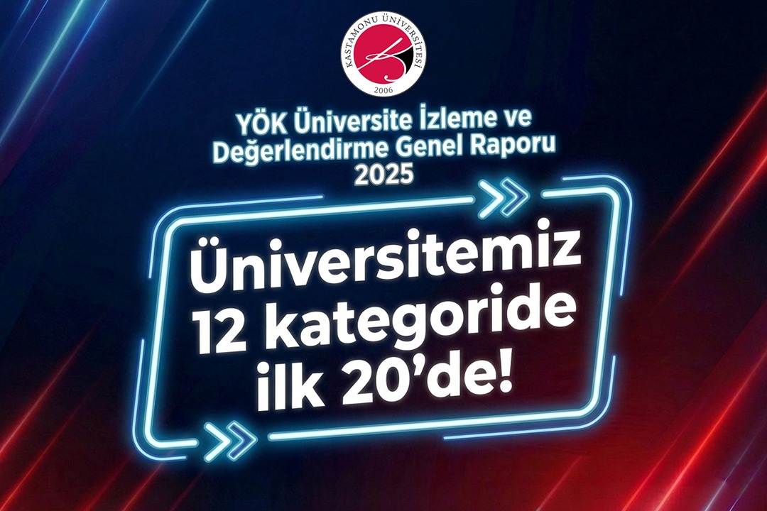 Kastamonu Üniversitesi, 2025 YÖK İzleme ve Değerlendirme Raporu’nda 12 Alanda İlk 20’de