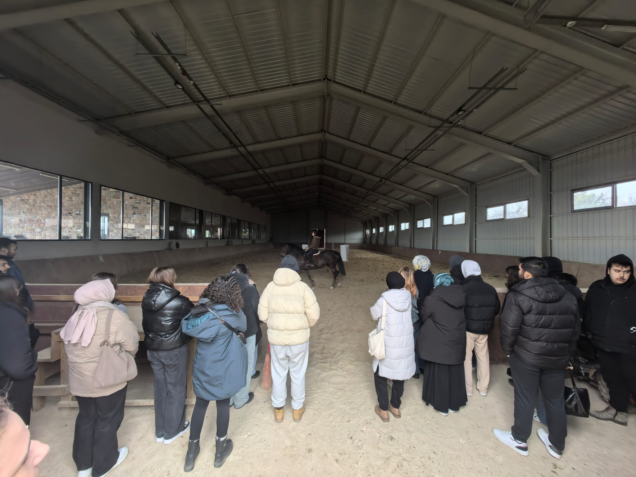 Üniversitemiz Veteriner Fakültesi Daday Atlı Terapi ve Binicilik Merkezine Saha Ziyareti Yapıldı