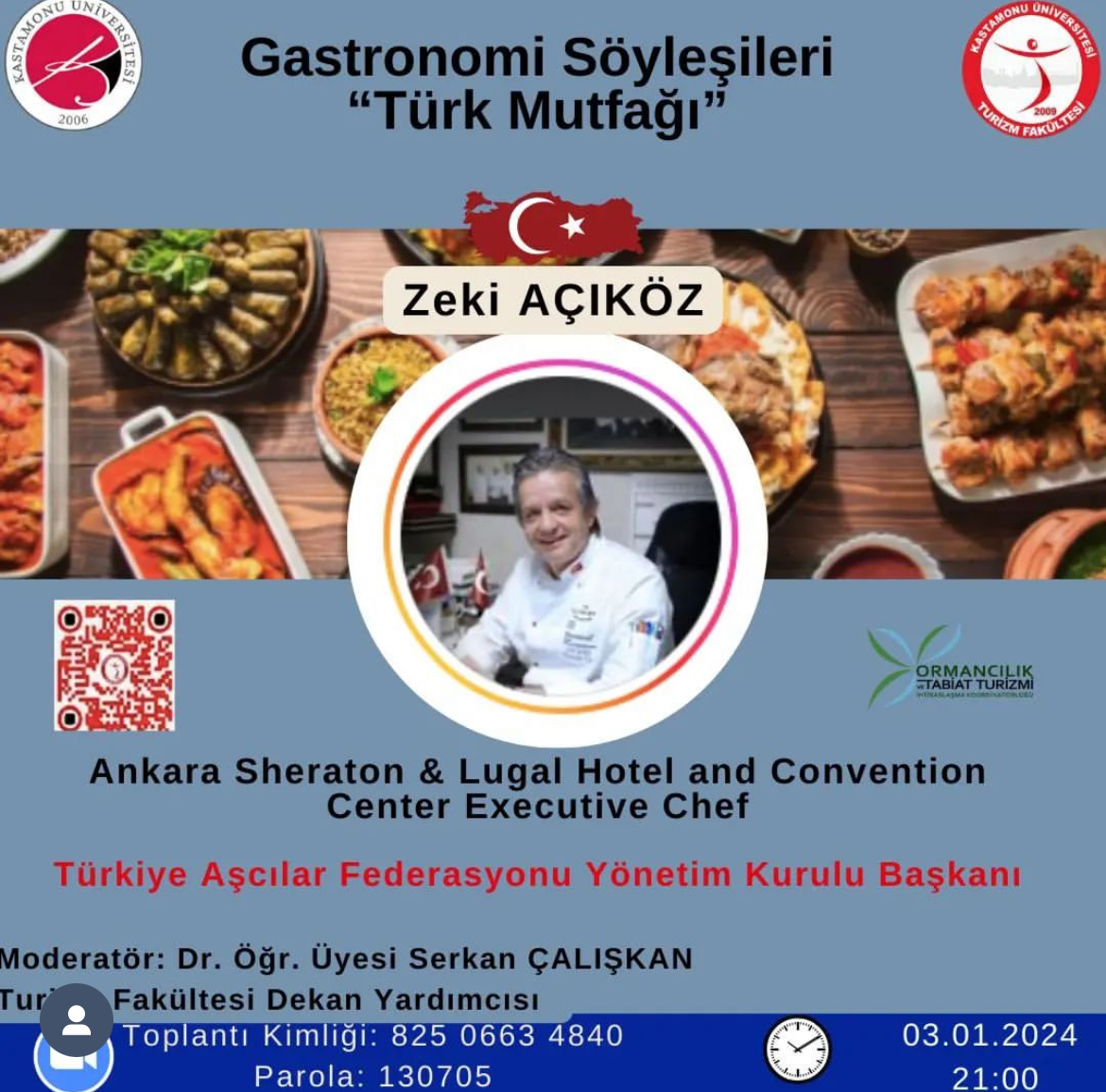 Gastronomi Söyleşileri “Türk Mutfağı” - Turizm Fakültesi