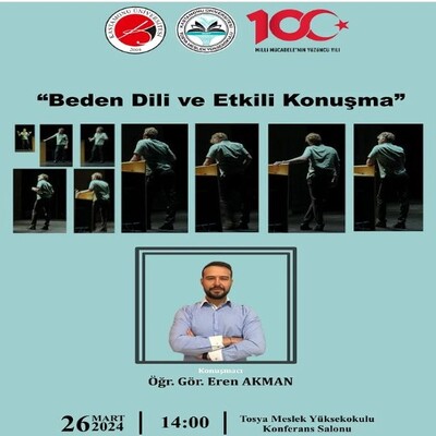 Beden Dili ve Etkili İletişim Eğitimi - Tosya Meslek Yüksekokulu